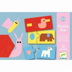 Puzzle Duo Animaux & Formes