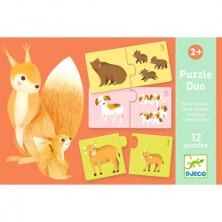 Puzzle Duo Bébés Animaux