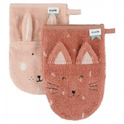 Gant de toilette - 2pcs Chat / Lapin