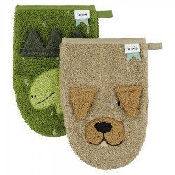 Gant de toilette - 2pcs Dino / Chien