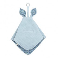 Doudou Kangourou Bibs x Liberty Chamomile Baby Blue Mix