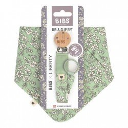 Set Bandana + Clip Bibs x Liberty Capel Sage