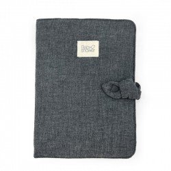 Protège carnet de santé Knot Stormy Grey