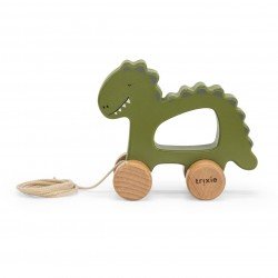 Jouet à tirer en bois Dino