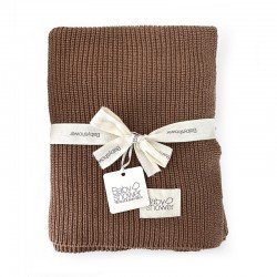 Couverture tricot canale Toffee