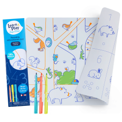 Set de table en silicone à colorier Chiffres