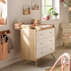 Commode à langer Access Bois Marron / Blanc