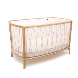 Kit Lit Bébé KIMI + Matelas Bois de Rose
