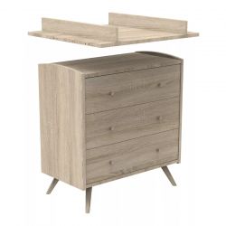 Commode à langer Access Bois Marron