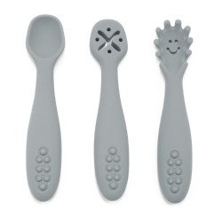 Set de 3 cuillères d'apprentissage en silicone