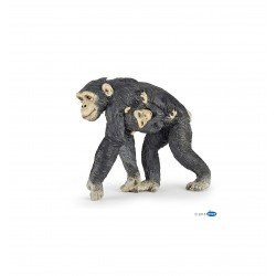 Figurine Papo - La Vie Sauvage Chimpanzé et son bébé