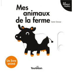 Livre Blanc Noir Mes animaux de la ferme