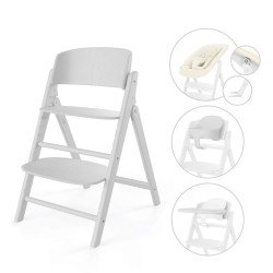 Chaise haute Click and Fold 4-en-1 All White