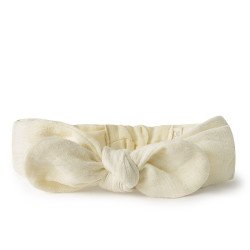 Bandeau Babyturban Coton Ivory Powder