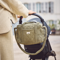 Sac a langer Middle Velours Kaki