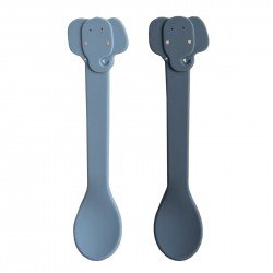 Cuillère silicone - Pack de 2 Éléphant