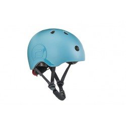 Casque Scoot and ride Bleu acier