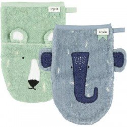 Gant de toilette - 2pcs Ours / Éléphant