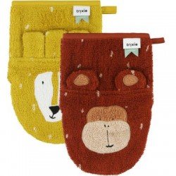 Gant de toilette - 2pcs Lion / Singe