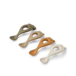 Cuillère en silicone Liva - 4 pcs Sandy Multi Mix