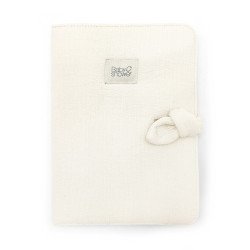 Protège carnet de santé Knot Ivory Powder