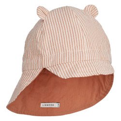 Chapeau réversible Gorm Stripe Tuscany Rose / Sandy