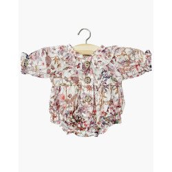 Barboteuse Léonore en coton Liberty Nénuphar