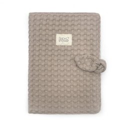 Protège carnet de santé Knot Gofre Latte