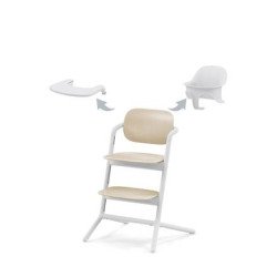 Chaise haute Lemo 3 en 1 Sand White