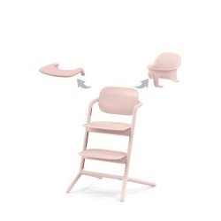 Chaise haute Lemo 3 en 1 Pearl Pink