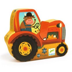 Puzzle Silhouette Tracteur 16