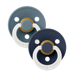 Pack de 2 tétines Bibs Colour Petrol / Deep space night Taille 1 (0-6mois)