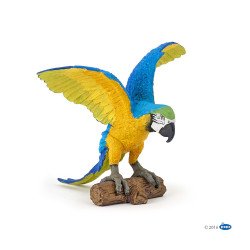 Figurine Papo - La Vie Sauvage Perroquet Ara Bleu