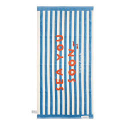 Serviette de plage - 60x120 cm Ocean Sea Life Ocean Blue