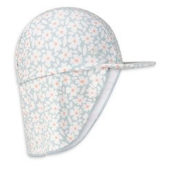 Chapeau Anti UV avec cape Green Flowers