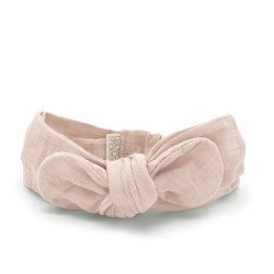 Bandeau Babyturban Coton Nude Powder