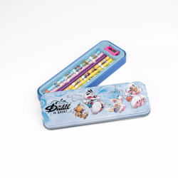 Plumier métal 6 crayons de couleurs Diddl