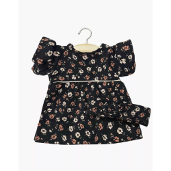 Robe Daisy et son headband à noeud rond en coton Capucine