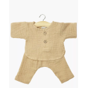Babies - Ensemble Andréa en gaze de coton latte
