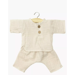 Babies - Ensemble Andréa en gaze de coton mastic