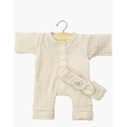 Babies - Combinaison Lili et son headband en gaze de coton mastic