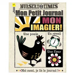 Mon petit journal en tissu Imagier noir et blanc