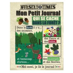 Mon petit journal en tissu La foret