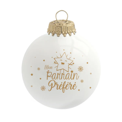 Boule de Noël "Mon Parrain Préféré"