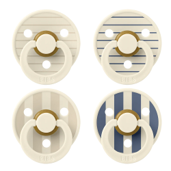 Tétines STUDIO Colour - Lot de 4 Pin Ivory Vanilla Mix / Pin Ivory Steel Blue Mix