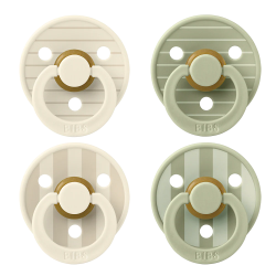 Tétines STUDIO Colour - Lot de 4 Pin Ivory Vanilla Mix / Pin Sage Mix