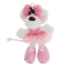 Porte-clés peluche Diddlina en robe 15cm