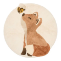 Tapis Renard - 110 x 110 cm