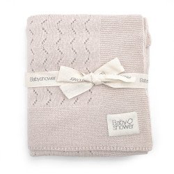 Couverture Tricot Classique Cashmere Nude