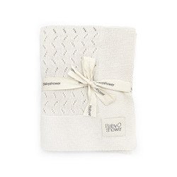 Couverture Tricot Classique Cashmere Ivory